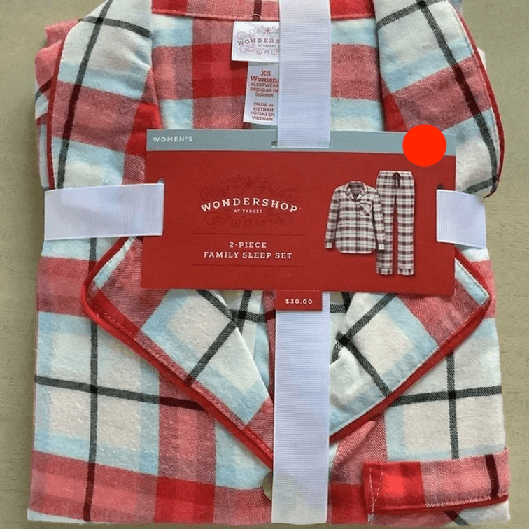 Size Small - Wondershop Women’s Plaid 2Pc Flannel Pajama Set