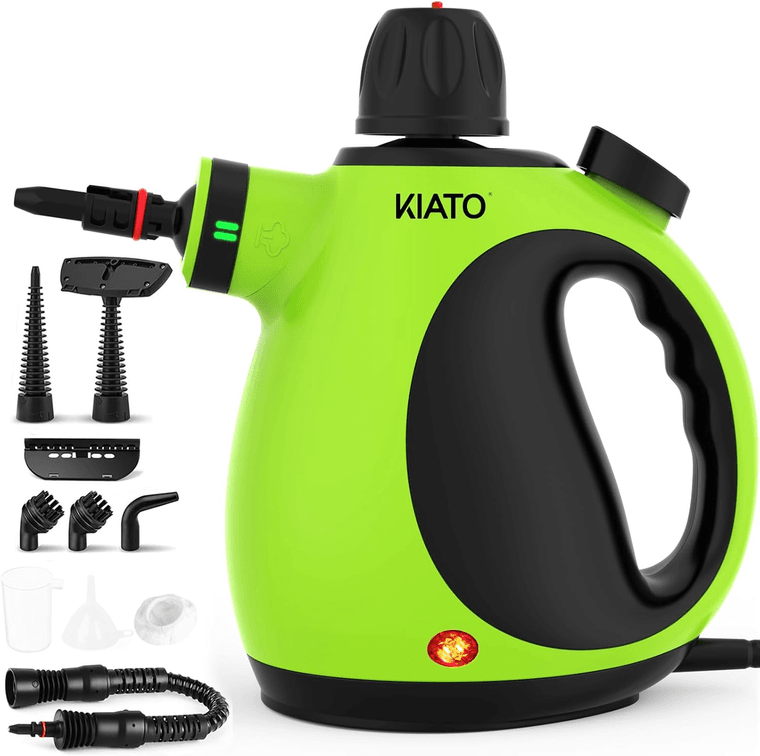 Kiato Handheld Steam Cleaner, 10 in 1 Hand Held Steamer for Cleaning, Portable Pressurized Steamer for Home Use