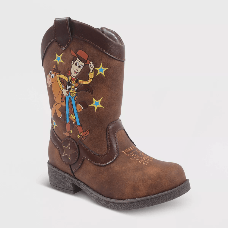 Toddler Size 9 - Toddler Toy Story Pull-On Boots - Brown