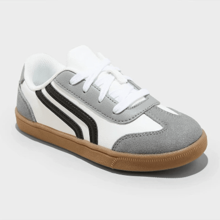 Kids Size 2 - Kids' Boston Retro Court Sneakers - Cat & Jack™ White