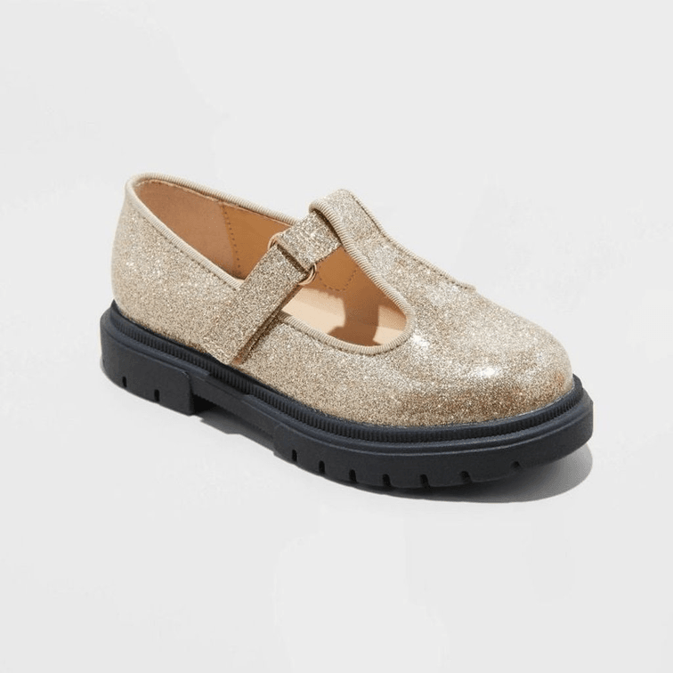 Gold Glitter - Cat & Jack Mary Jane Shoes - Size 11 (Girls)