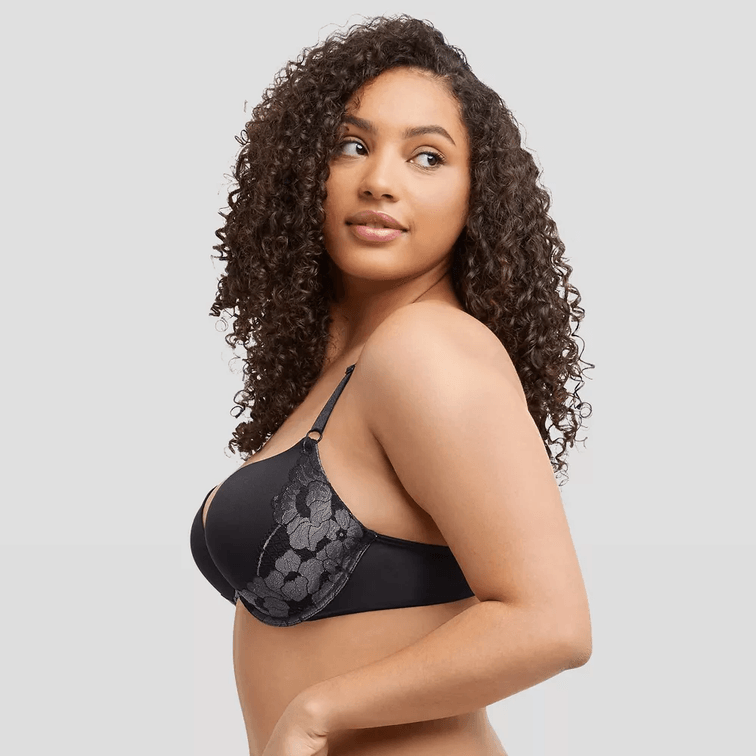 Maidenform Self Expressions Women's Convertible Push-Up Lace Wing Bra - 34C 