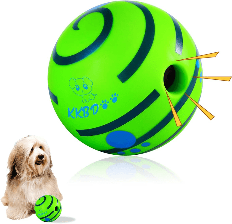 SET OF 4 - Squeaky Ball for Dogs, Interactive Dog Toys for Boredom, Pet Toys for Dogs, Fun Engaging Sounds Wiggle Ball, Active Rolling Ball Dog Toys for Small Dogs-2.75 inch