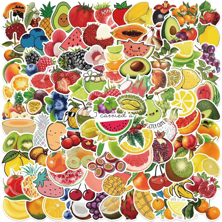 200Pcs Fruit Stickers