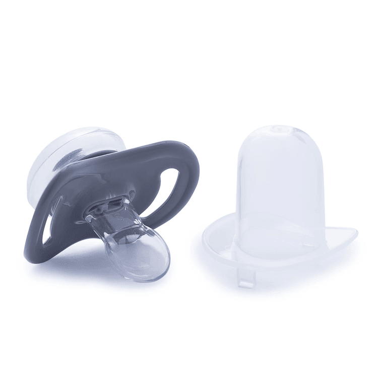 SET OF 2 - JOOVY 2 Piece Airnoogie Pacifier, Gray, Medium