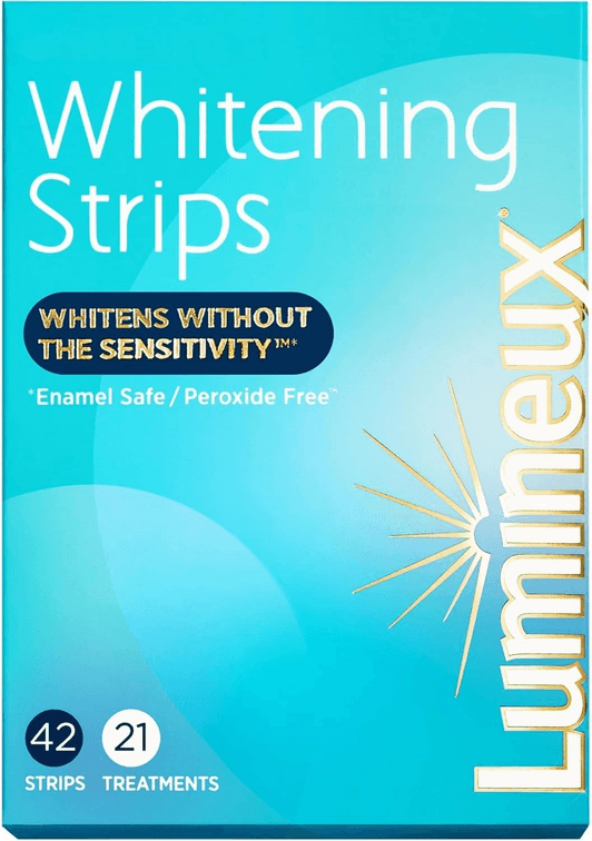 SET OF 3 Lumineux Teeth Whitening Strips 21 Treatments – Peroxide Free - Enamel Safe for Whiter Teeth - Whitening Without The Sensitivity - Dentist Formulated - Sensitivity