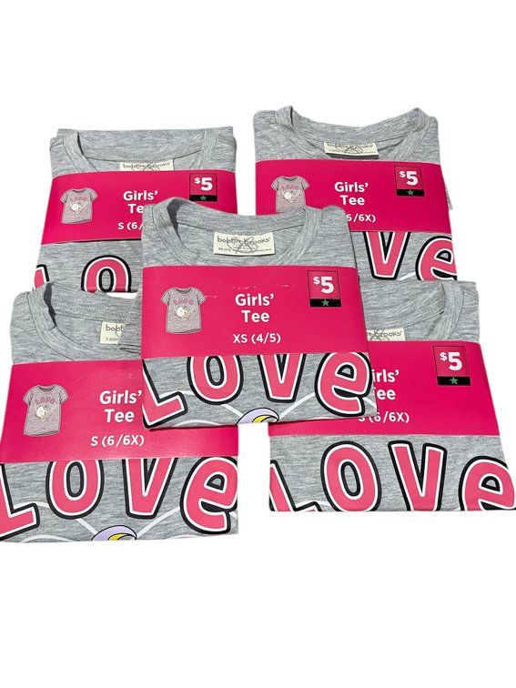 Set of 5 Girls Unicorn T Shirts 4 Size Small and 1 XS