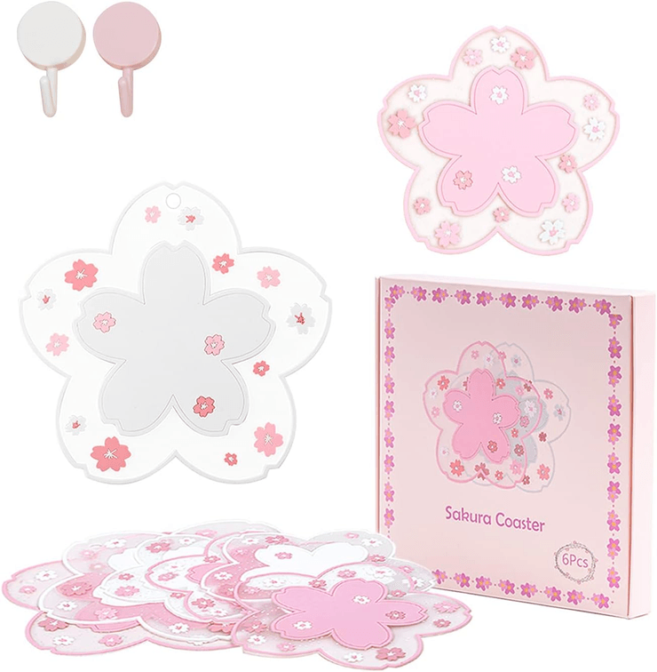Sakura Shape Drink Coasters