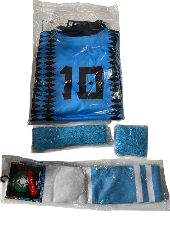 Kids Soccer Set - Size 24 US (Jersey, Socks, Sweatbands)