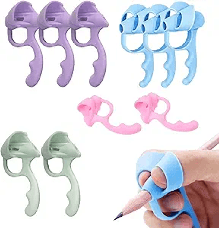 10PCS Multicolor Silicone Pencil Grips，Pencil Grips for Kids Handwriting and Adults