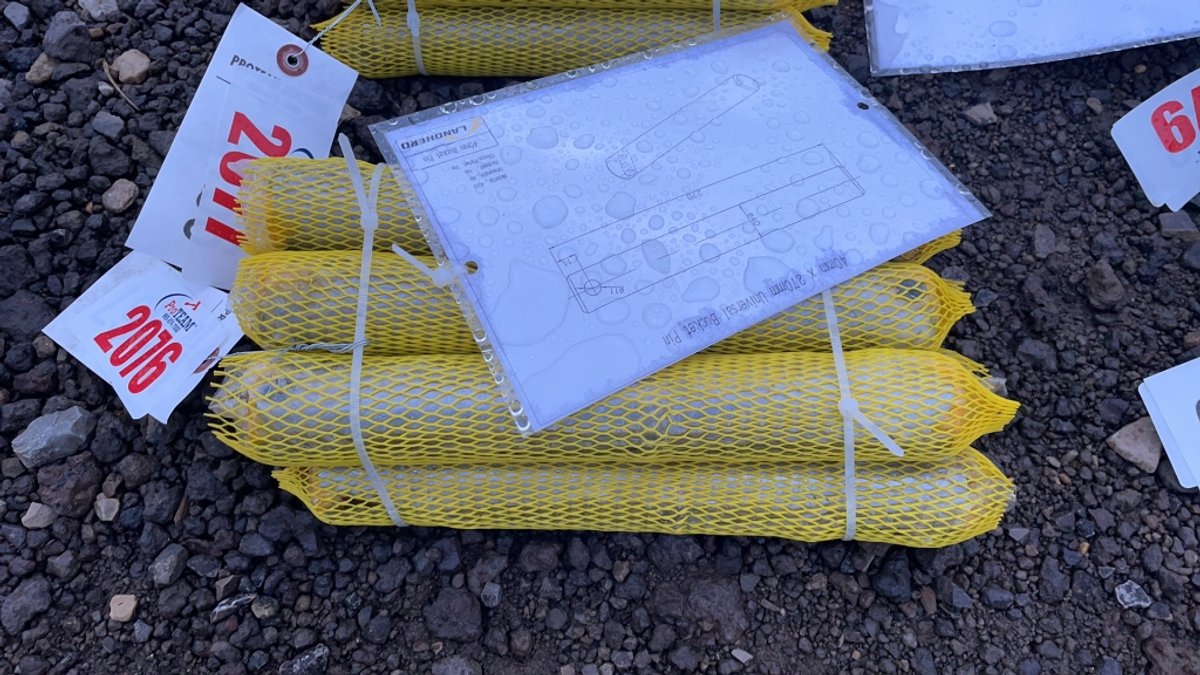QTY 6) 40 MM X 270 MM EXCAVATOR BUCKET PINS
