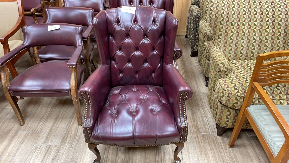 QTY 4) MAROON OFFICE CHAIRS