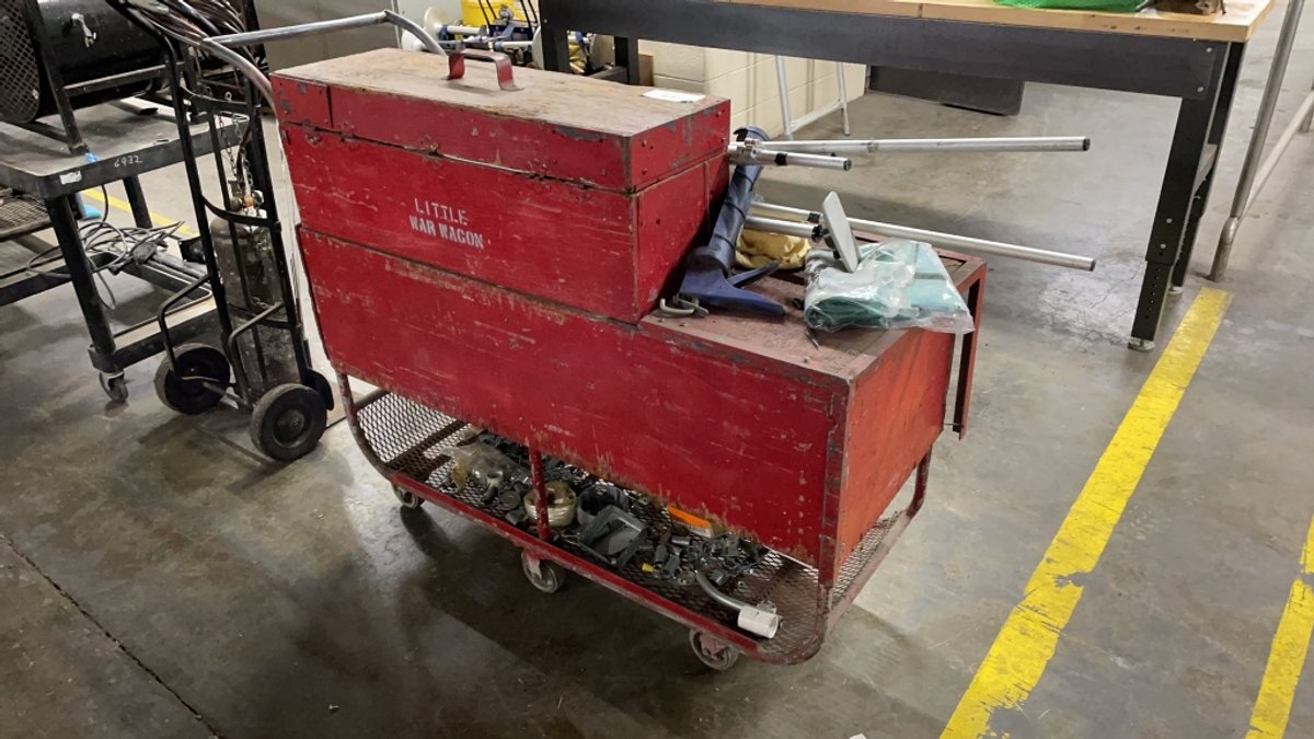 ROLLING MAINTENCE CART & CONTENTS