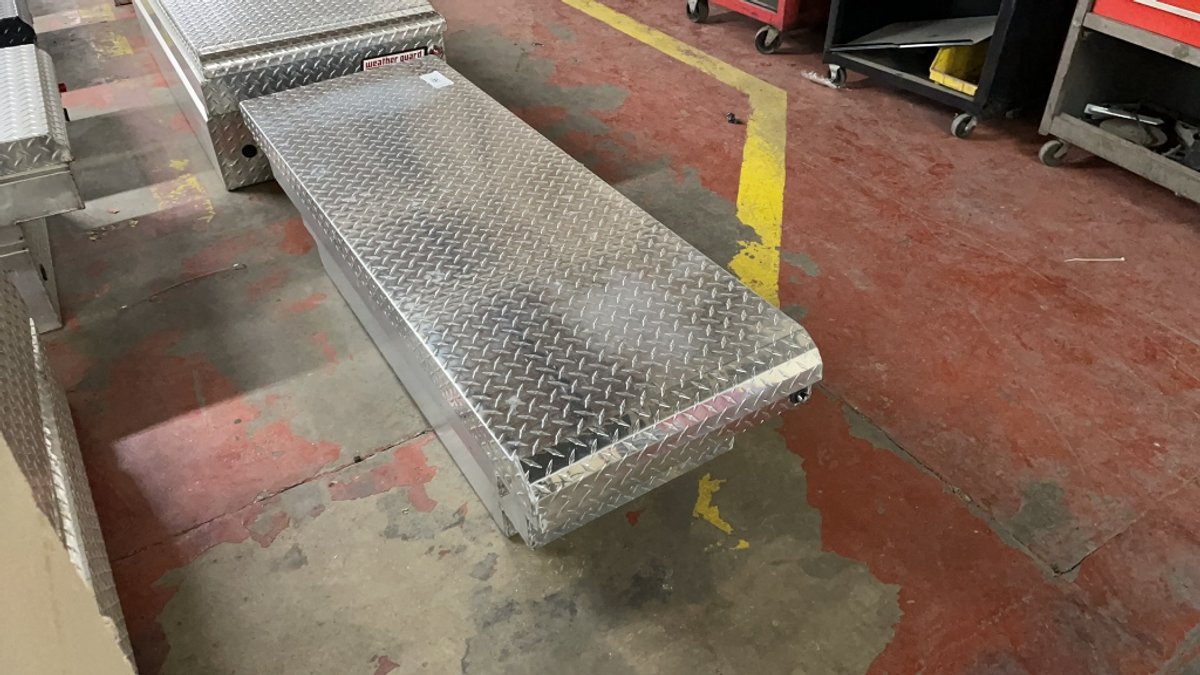 ALUMINUM HUSKY 26" W X 50" L TRUCK TOOLBOX