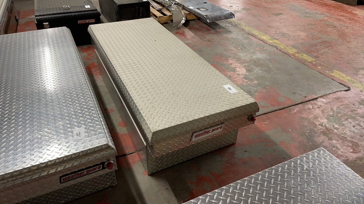ALUMINUM WEATHER GUARD 27" W X 60" L TRUCK TOOLBOX