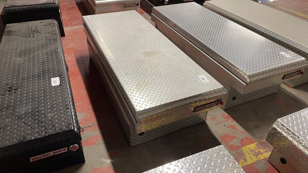 ALUMINUM WEATHER GUARD 27" W X 60" L TRUCK TOOLBOX