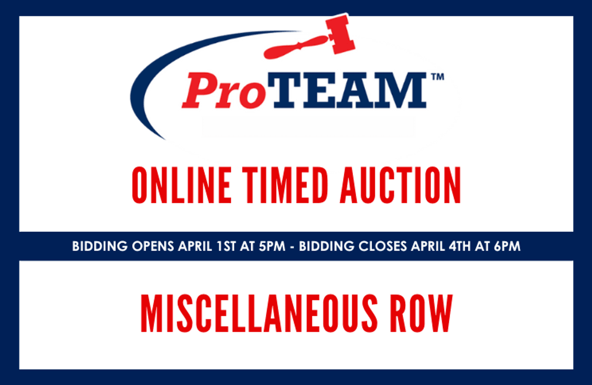 Image for Ring 6- ONLINE ONLY MISC. ROW (TIMED AUCTION)