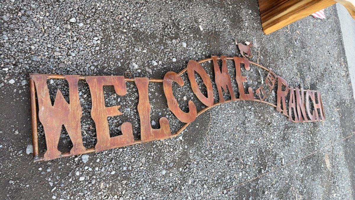WELCOME TO THE RANCH SIGN