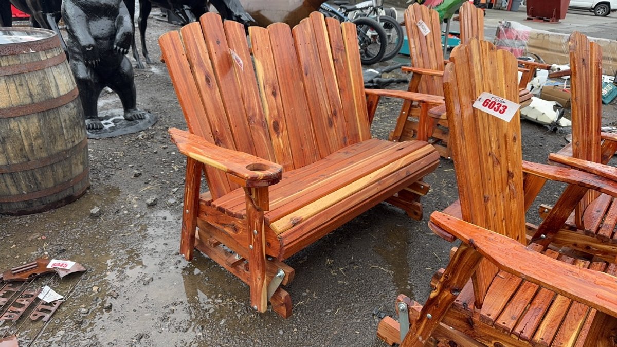 CEDAR ROCKING LOVE SEAT