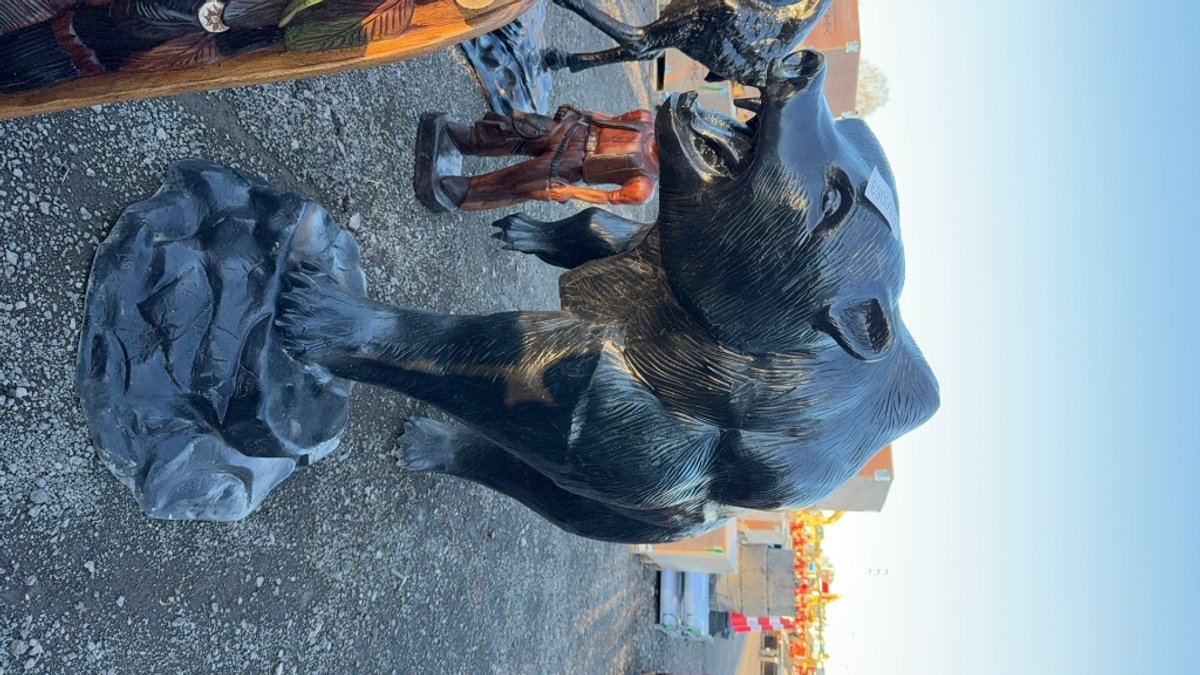 LARGE BEAR STATUE