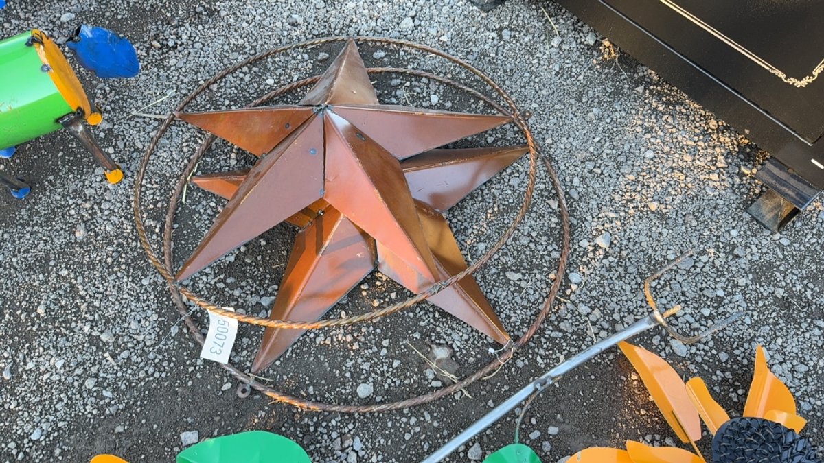 QTY 2) METAL STARS