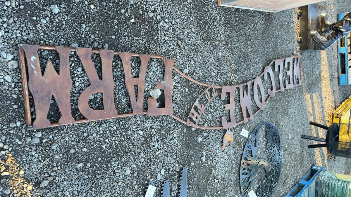 WELCOME TO THE FARM METAL SIGN