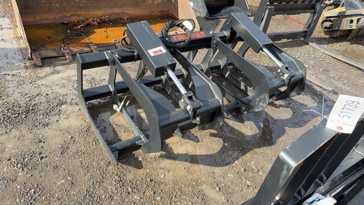 TRUBILT 66" SKID STEER 2 CYLINDER GRAPPLE
