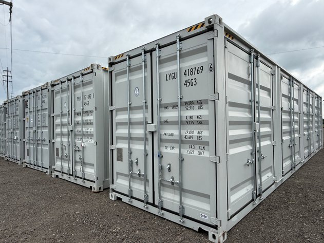 Image for 40' STORAGE CONTAINER W/ 4 DOUBLE SIDE DOORS