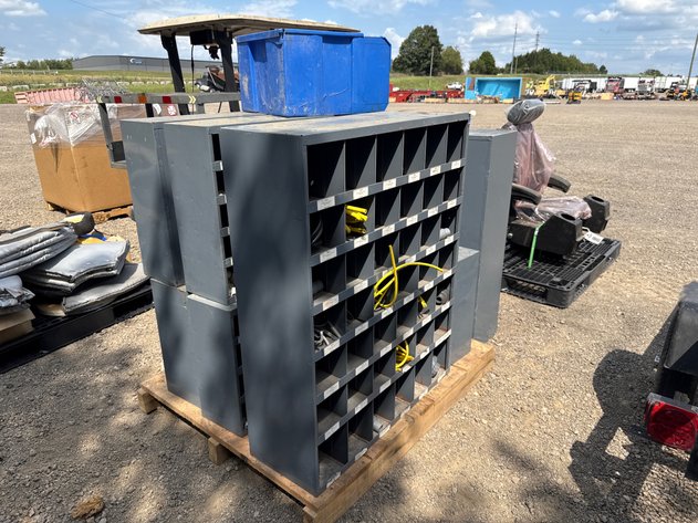 Image for QTY(7) METAL STORAGE BINS