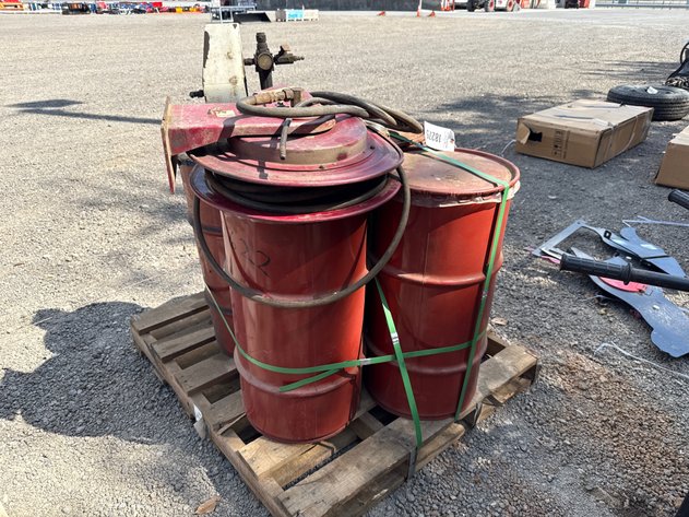 Image for PALLET OF GREASE BARRELS