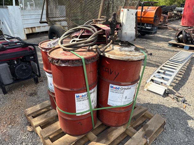Image for PALLET OF GREASE BARRELS
