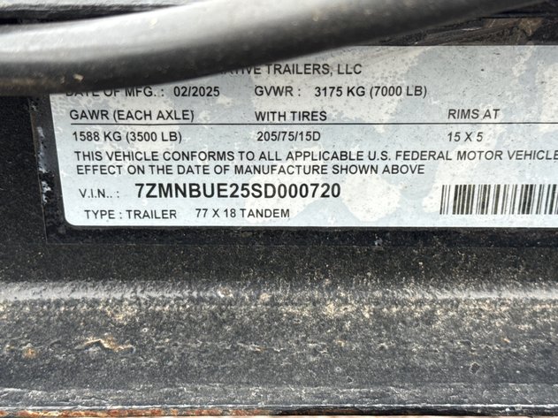 Image for 2025 NATIVE 18' BUMPER PULL UTILITY TRAILER