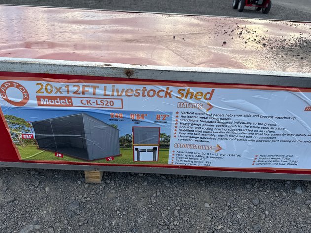 Image for CAPTOCK 12' X 20' METAL LIVESTOCK SHED