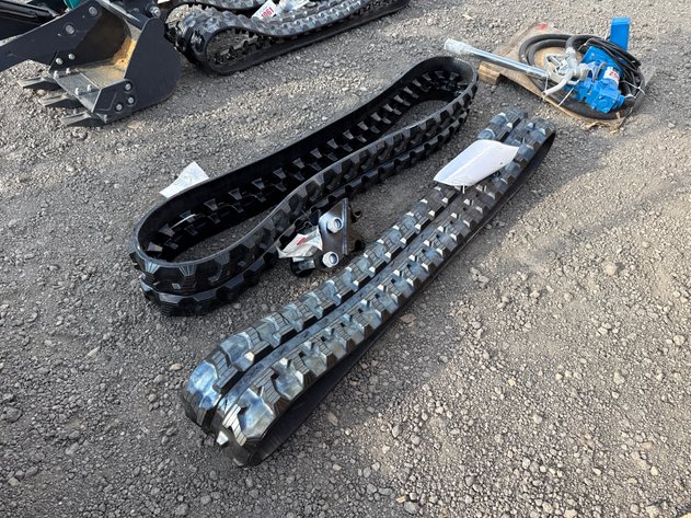 Image for SET OF MINI EXCAVATOR TRACKS & QUICK COUPLER