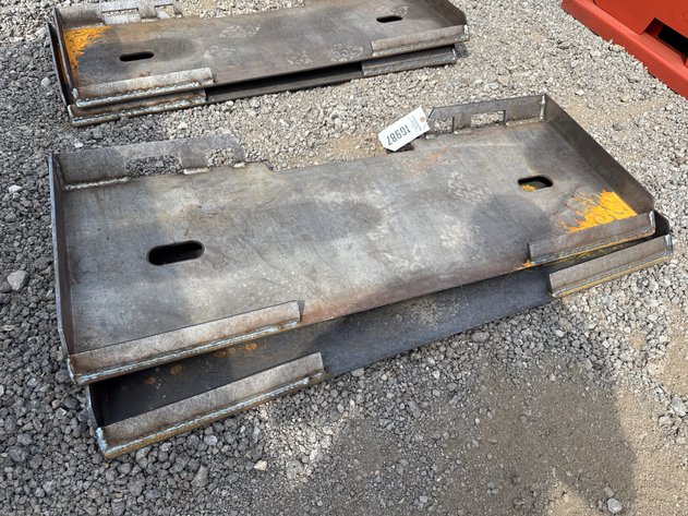 Image for QTY(2) SKID STEER WELD ON PLATES