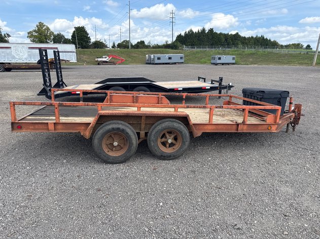 Image for 1995 14' PINTLE HITCH UTILITY TRAILER