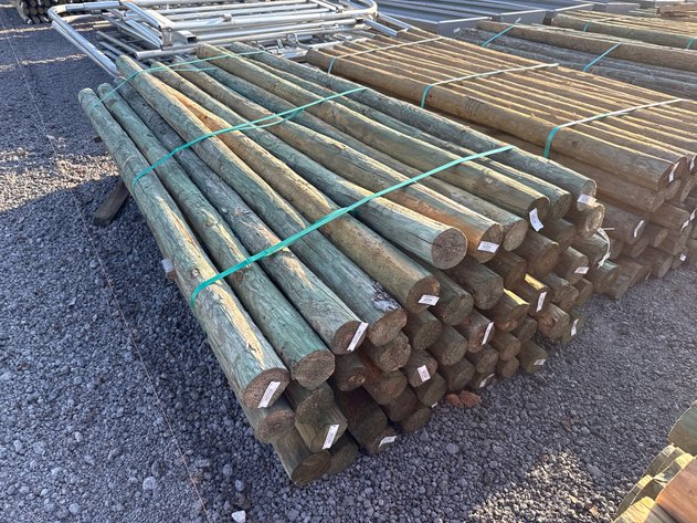 Image for APPROX(55) 3.5 X 8' TREATED WOOD POSTS