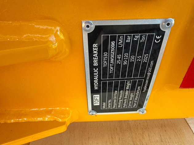 Image for TOFT 530 EXCAVATOR HYD BREAKER