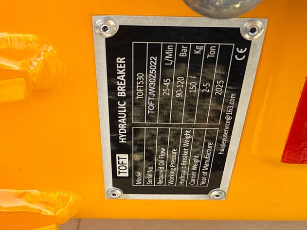 Image for TOFT 530 EXCAVATOR HYD BREAKER