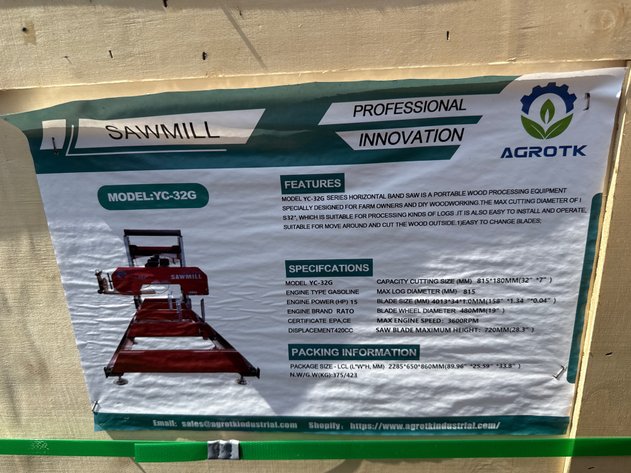 Image for AGROTK YC-32R SAWMILL