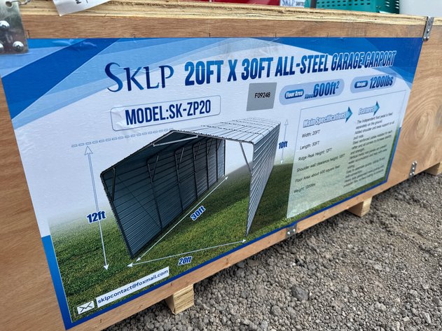 Image for SKLP 20' X 30' ALL STEEL CARPORT
