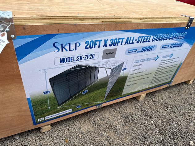 Image for SKLP 20' X 30' ALL STEEL CARPORT