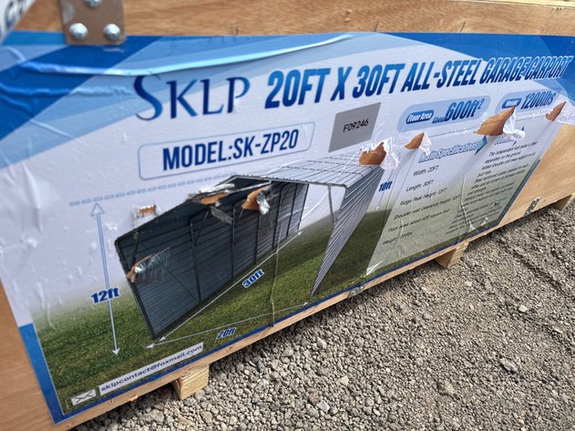 Image for SKLP 20' X 30' ALL STEEL CARPORT