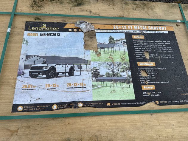 Image for LAND HONOR 26' X 13' CARPORT