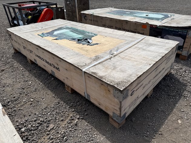 Image for 12' X 25' METAL LIVESTOCK SHED