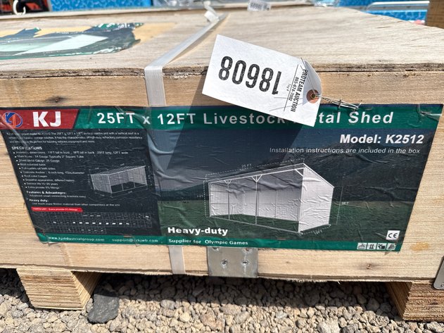 Image for 12' X 25' METAL LIVESTOCK SHED