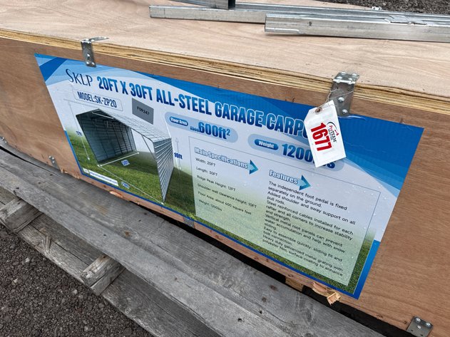 Image for SKLP 20' X 30' ALL STEEL CARPORT
