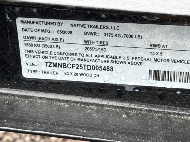 Image for 2026 NATIVE 20' BUMPER PULL CAR HAULER TRAILER