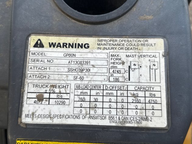 Image for CAT GP30N LP FORKLIFT