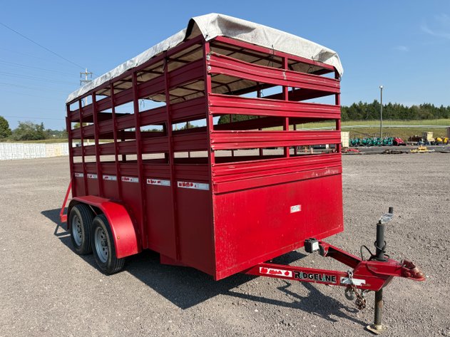 Image for 2020 RIDGELINE 12' BUMPER PULL STOCK TRAILER